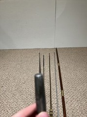 Lot Of 5 Gun Shotgun Wooden Handled Brass Steel Long Cleaning Rods