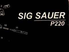 11”x17” Sig Sauer P220 Gun Cleaning Mat (US Seller)