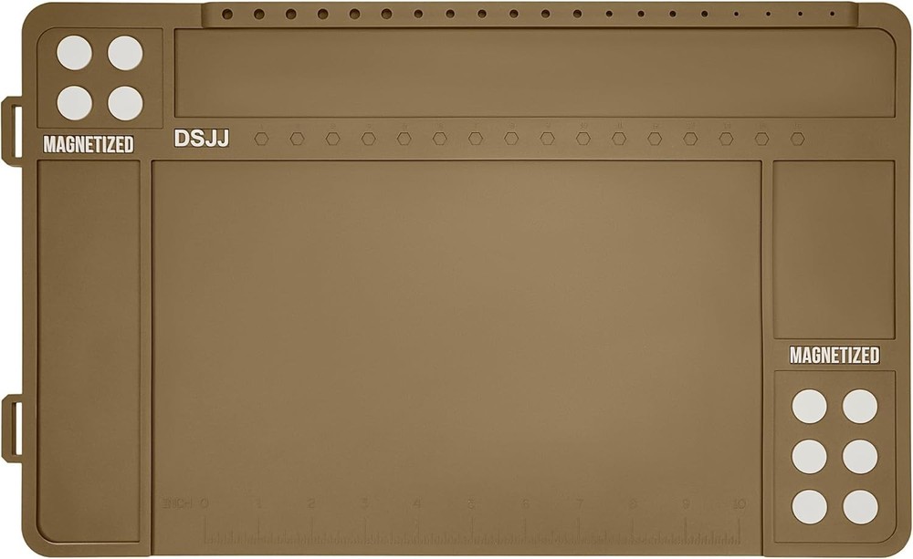 Pistol Gun Cleaning Mat Premium Gun Cleaning Pad Magnetic with Organizer Parts