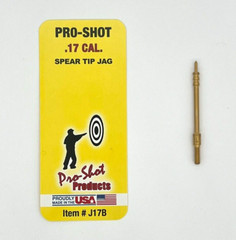 Pro-Shot Benchrest Brush & Spear Tip Jag Set For .17 Cal. Rifle