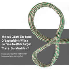 Bore Snake Package with Handle Gun Cleaner for Rifle Shotgun Pistol Snake Rope