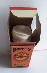 Vintage Hoppe’s .22 – .270 Caliber Gun Cleaning Patches No 2 Box FULL 1940s USA