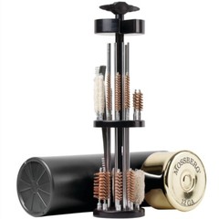 53pc GUN CLEANING KIT Shotgun Shell Shaped Carry Case Universal Gun Pistol Rifle