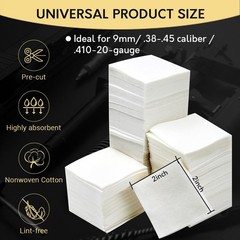 900 PCS Thick Cleaning Patches in Storage Box, Universal Cleaning Patch for F…