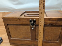 Handmade Wood Gun Cleaning Kit Box For Rifles Handguns Shotguns