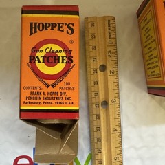 HOPPE’S GUN CLEANING PATCHES No.2 CALIBER .22 – .270 VINTAGE ORIGINAL USA Full