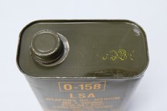LSA – 1 Quart Small Arms Gun Oil Semi-Fluid, US Army 0-158 1973 Vtg New/Full NOS