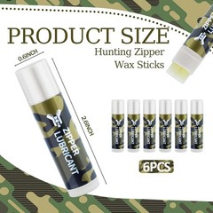 Hunting Zipper Wax Sticks Portable Snap Lubricant Sticks Camouflage Snap Stick Z