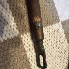 Vintage 3- Pc. Wood and Brass Shotgun Cleaning Tool 36 Inch Long