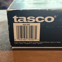 Vintage Tasco Shot Saver #30/35E Bore Sight Collimator Set With Box