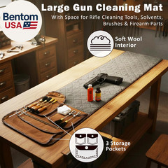 Gun Cleaning Mat for All Guns – Portable, Waxed Canvas, Handle, Weather-Resistan