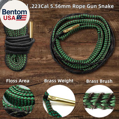 Universal Gun Cleaning Kit for .22 .223Cal 5.56Mm .22LR Rifle Pistol, Bore Chamb