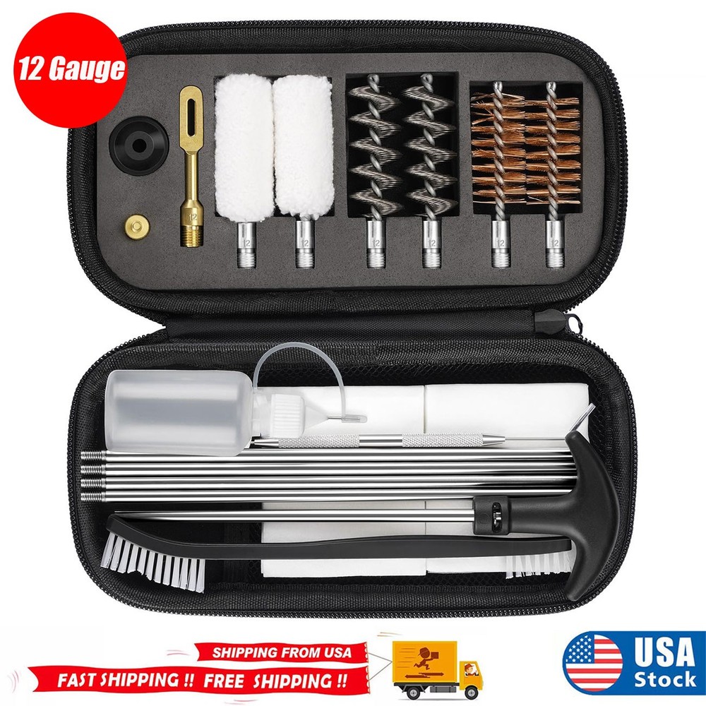 Professional 12GA Gun Cleaning Kit for Shotgun Muzzleloader for 12 Gauge Caliber