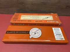 Vintage Marbles Gun Cleaning Kit Steel Case With Cardboard Slip Cover Good Color