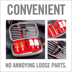 Shotgun Cleaning Kit – Compact Cleaning Case for 12 and 20 Gauge with 7 Section