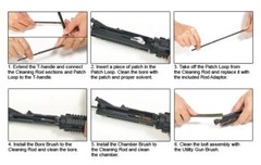 UTG .223 5.56 Complete Cleaning Kit Pouch Rods Adaptor Brush Oil Bottle