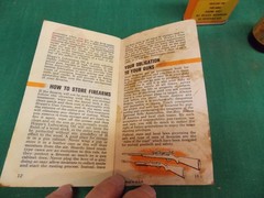Vtg lot of HOPPE’S #9 gun cleaning EMPTY bottle oil tin can, Cleaning manual