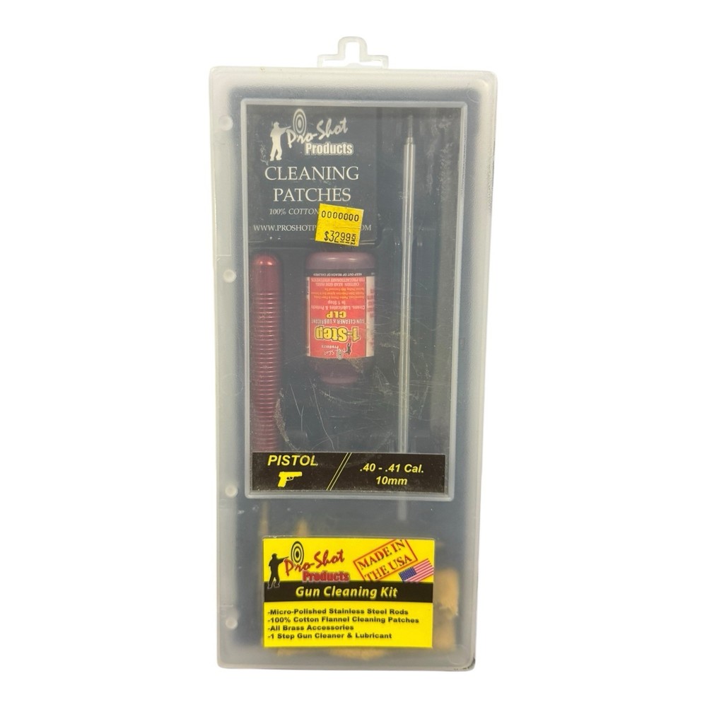 Pro-Shot Products Pistol Cleaning Kit .40 .41 10mm Handgun Cleaning Kit Used