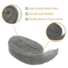 6 Pack of Coarse Steel Wool Gap Blocker for Indoor & Outdoor Pest Control