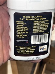 Thompson Center TC17 Breech Plug Wipes 50PK