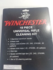 Winchester 18 Pc Universal Rifle Cleaning Kit w/ Solid Brass Rods New