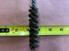 Large Bore Pistol Cleaning Rod and Brush
