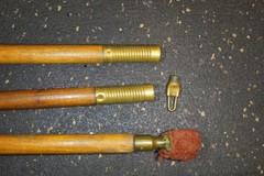 Antique 3 piece Wood Shotgun Cleaning Threaded Rod