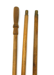 Antique Wood-Brass Cleaning Rod Gun Shotgun Barrel 3 Piece Wooden 12ga 16ga 20ga