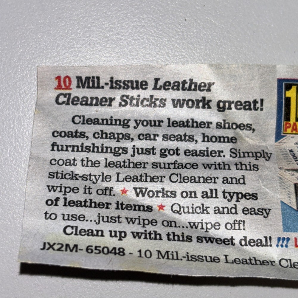 Military issue leather cleaner sticks Lot Of 9 Old Stock g1