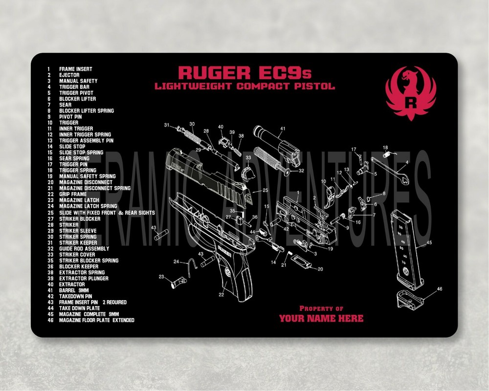 RUGER Bench Mat Gun Cleaning CHOOSE YOUR STYLE Gaming Mouse Mat