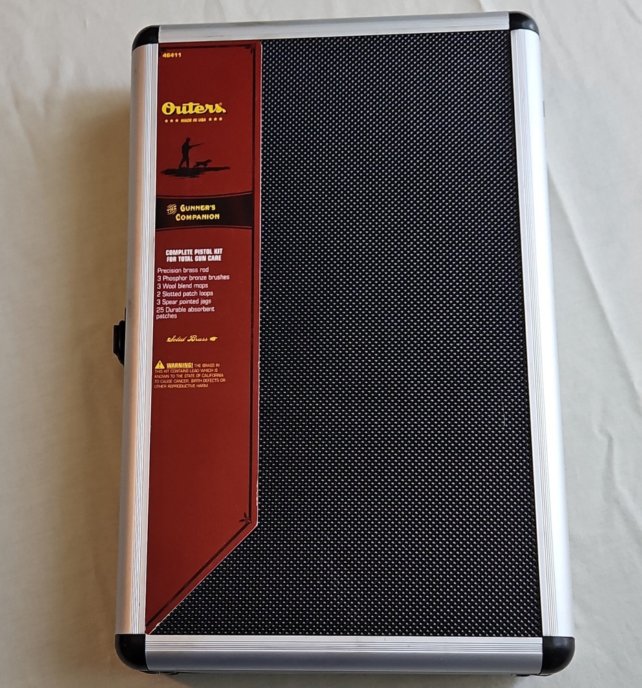 Outers Gun Cleaning Kit Case .270-.35 Cal Brass Rod/Brush/Mop/Patches MPN 46411