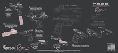 Sig Sauer P365 XL ROSE Instructional Gun Cleaning Mat Jumbo 12″ X 27″ Cerus Gear