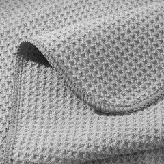POLYTE Premium Microfiber Kitchen Dish Hand Towel, Waffle Weave, 12-Pack, 16×28″