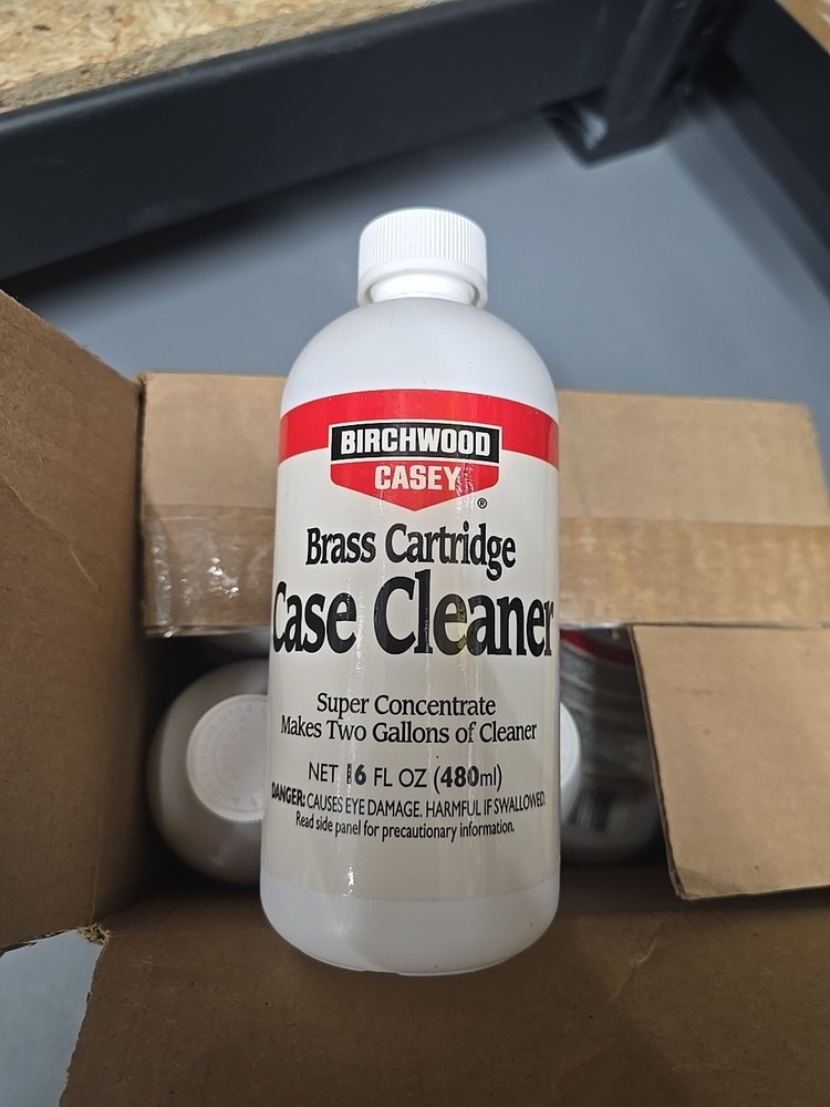 Birchwood Casey Brass Cartridge Case Cleaner Concentrate 16 oz makes 2 Gallons