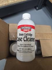 Birchwood Casey Brass Cartridge Case Cleaner Concentrate 16 oz makes 2 Gallons