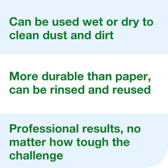 Light Duty Cleaning Cloth Giant Roll White W1, Use Wet or Dry, 1 X 1450 Cloths,