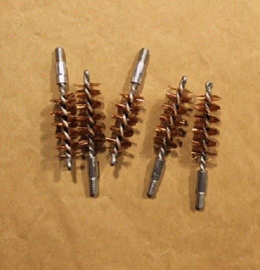 5 pack pistol bore brushes 45 caliber (8-32 standard thread) Ships Free US Made