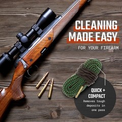 Lightweight Portable Gun Cleaner Rope For Rifles Pistols and Shotguns All-in-One