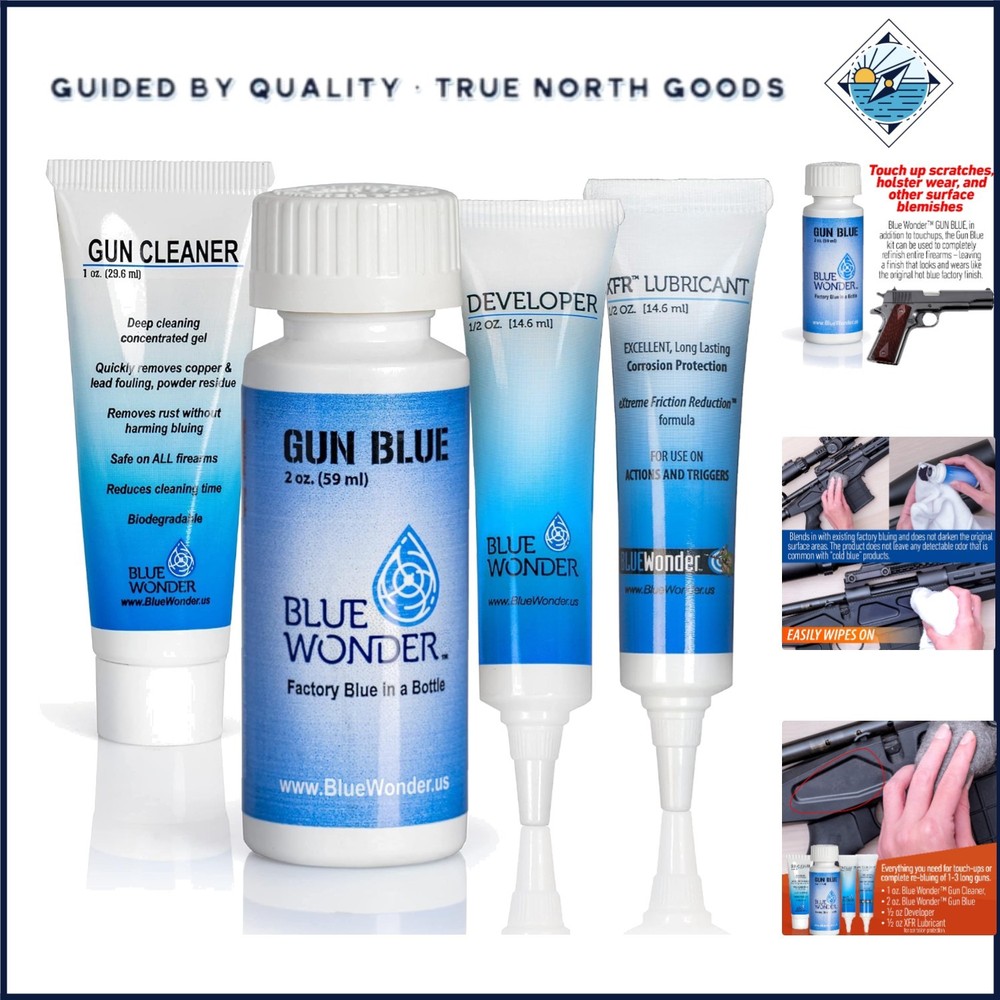 Gun Blue Kit – Complete Care with Cleaner and Lubricant for Firearm Finishes