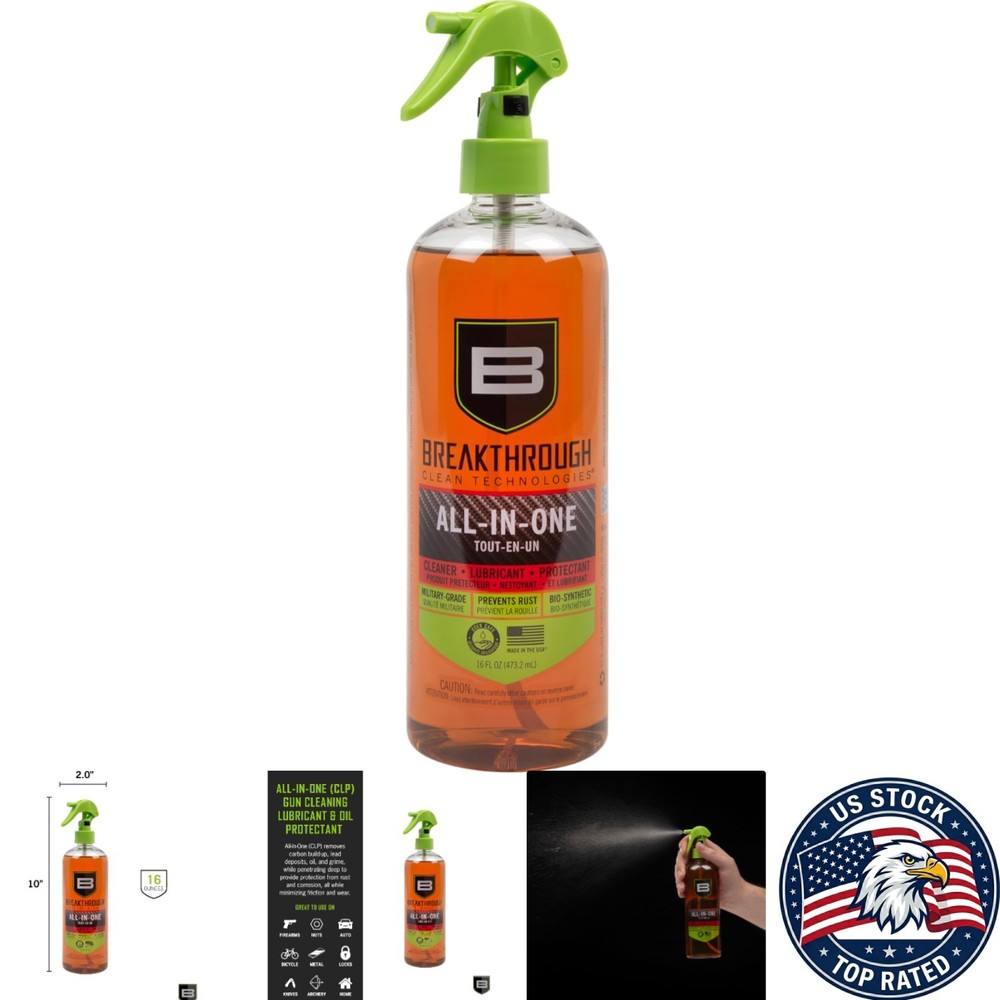 16oz Odorless CLP Cleaner, Lubricant & Protectant – Essential for Firearm Care