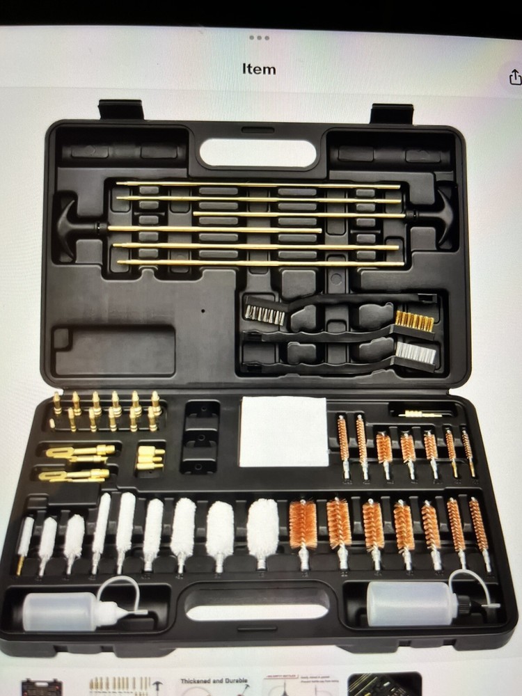 Gun Cleaning Kit Universal for Guns, Gun Brushes for Pistol, Handgun, Shotgun…