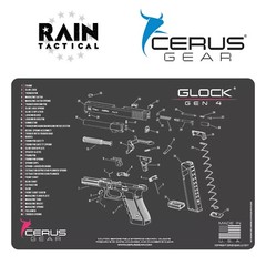 For GEN 4 GLOCK BENCH MAT 17 19 20 21 22 23 26 27 34 35 36 Made In USA PINK