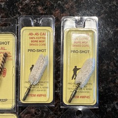 Lot of 12 Pro-Shot Gun Cleaning Supplies Benchrest Brushes And Bore Mops *New