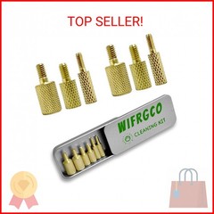 WIFRGCO 6 Pack Gun Cleaning Rod Fitting Adapter Set 5-40 8-32 10-32 5/16-27 Thre