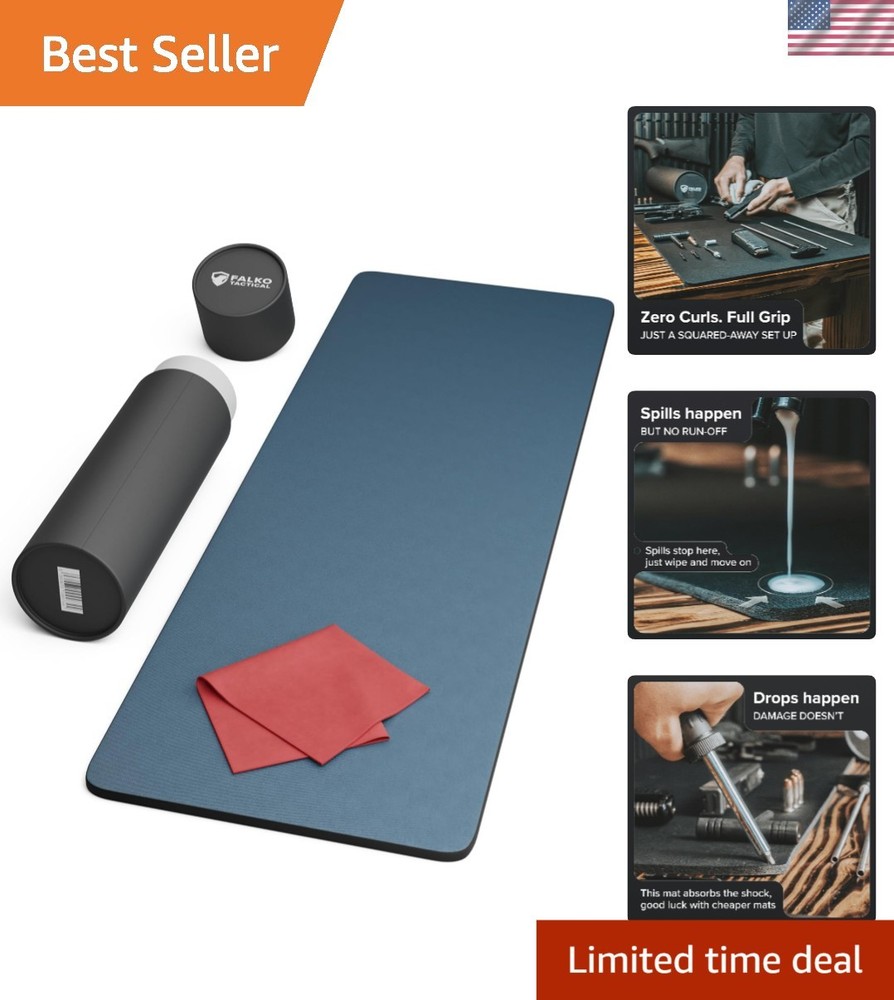 Versatile Gun Cleaning Mat 36×12 – 2x Thicker, Storage Tube Included
