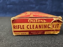 Vintage Outers Gunslick Rifle Kit No. 477 Tin 22 Cal Gun Cleaning Kit Many Parts
