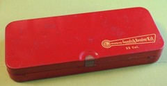 Vintage Red Metal Box Outers Gunslick Revolver Kit .22 Cal – TIN BOX + INSERT