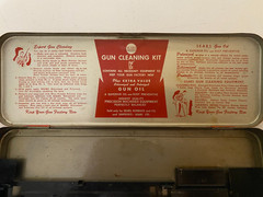 Vintage Sears No 2142 .410 Shotgun Gun Cleaning Kit Rods Oil Case