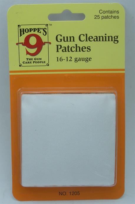 Hoppes 1205MIC Gun Cleaning Patches 16-12 Gauge