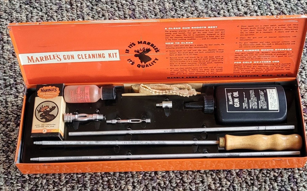Marble’s Gun Cleaning Kit Vintage GOOD CONDITION